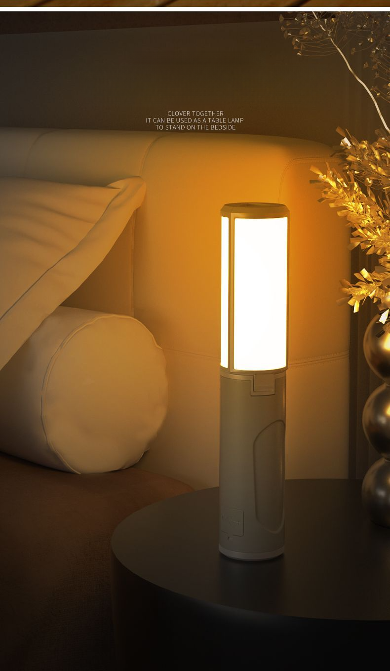 Wolsen Outdoor Magnetic Camping Lantern Multifunctional Portable Long Battery Life Desk Lamp Strong Light Flashlight_voghion.com