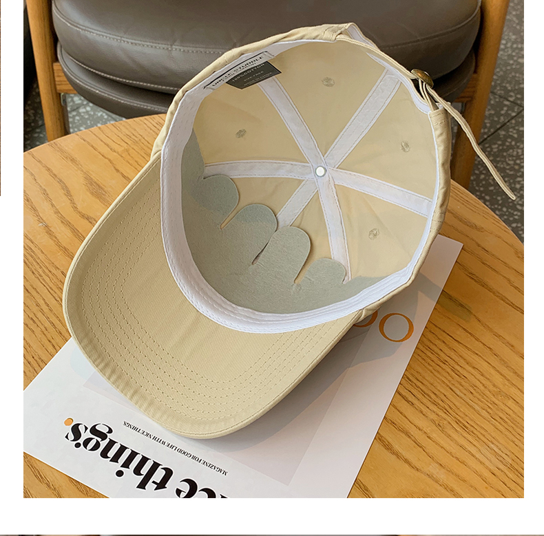 Nuevo gorro con lengua de pato, gorro con profundidad, gorro de pescador, gorro de béisbol de parte superior suave y fina con cara pequeña, gorro ligero y fino, adecuado para hombres y mujeres con cabeza grande_voghion.com