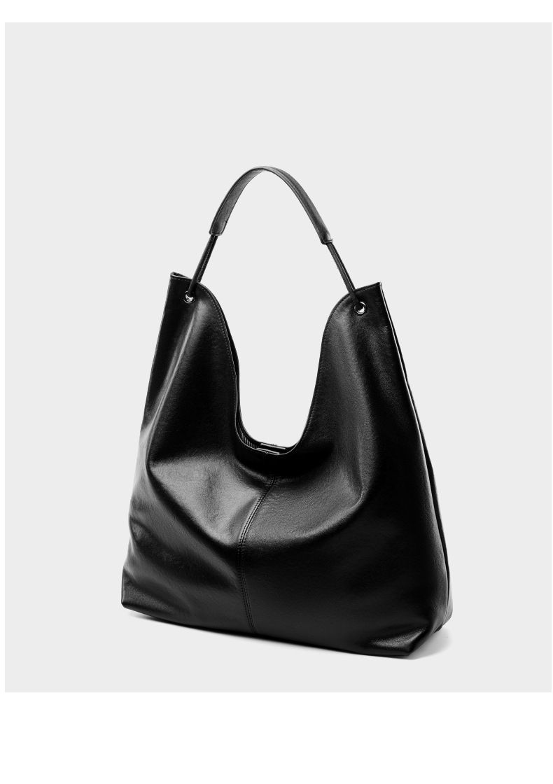 Nuova borsa tote in pelle bovina conciata al vegetale, versatile, capiente e versatile, con una sola spalla, ideale per i pendolari._voghion.com
