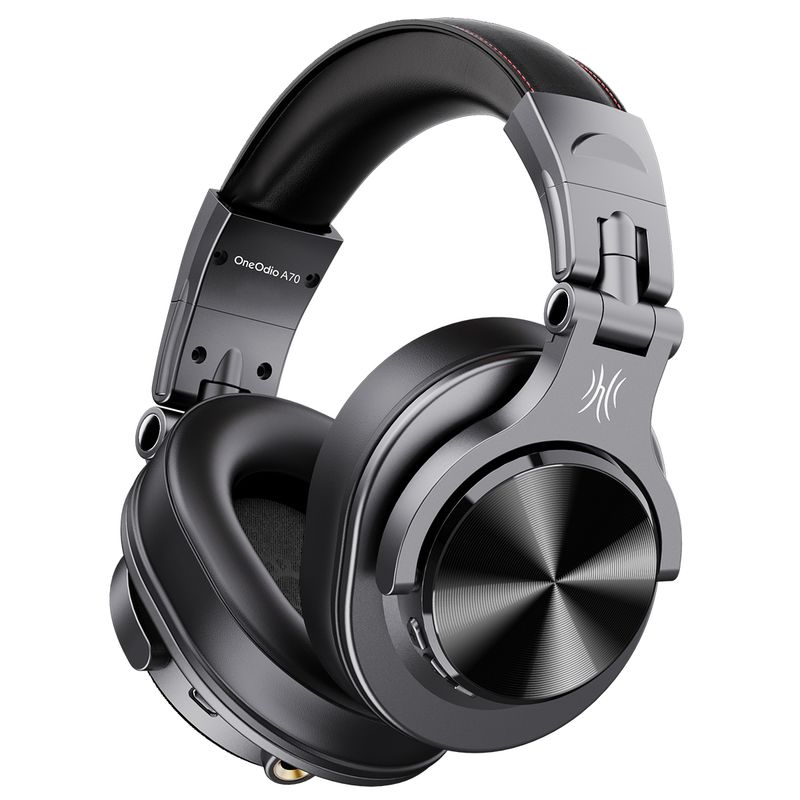 Oneo dio A70 Fusion Wired + Wireless Bluetooth 5.2 Headphones For Phone With Mic Over Ear Studio DJ Headphone Recording Headset_voghion.com