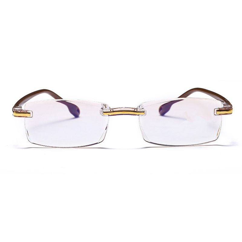 XinWq Imwete Unisex presbyopia kék fény blokkoló olvasást keret nélküli szemüveg nagyító_voghion.com