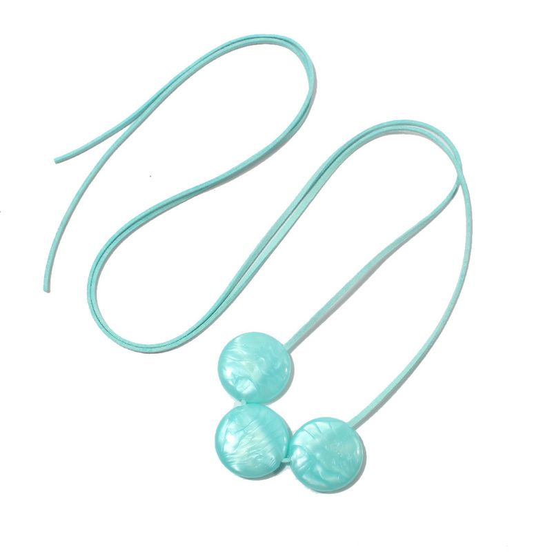 Collana in corda di cotone semplice e alla moda, creativa, geometrica, con colori caramella, rotonda, retrò, da donna_voghion.com