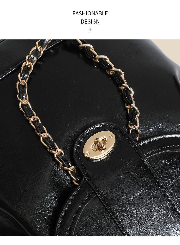【Esclusiva dal vivo】Zaino con catena di nicchia in stile coreano 2025 Nuova borsa a tracolla da viaggio da donna alla moda per pendolari_voghion.com