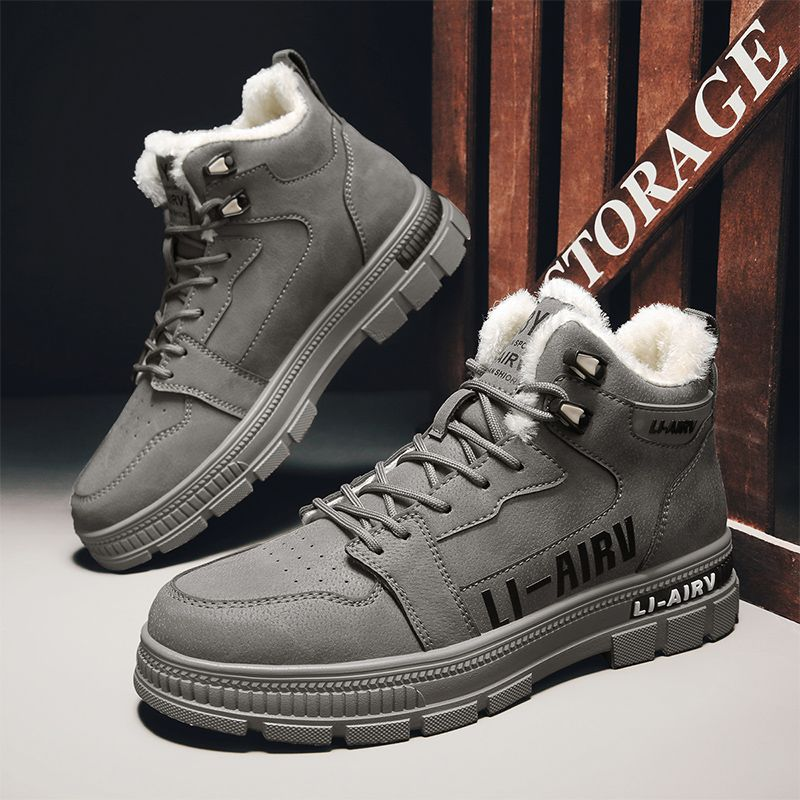 2023 Autumn/Winter Martin Boots with plush and thick snow resistant soft leather for warm mountaineering_voghion.com