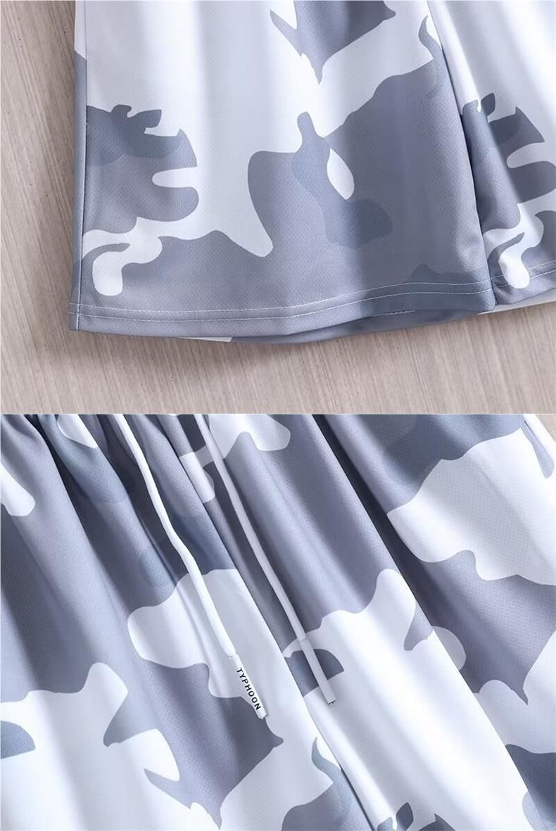 Sportanzug Sommer Dünne Herren Übergroße Mollige Kurzarm T-Shirt Shorts Laufen Fitness Sportswear_voghion.com