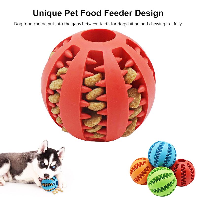 7 Cm/5 Cm Ball, Interactive Toy, Chew Toy Dog, Teeth Cleaning, Elatic Dog Toy, Rubber Ball Toy For Pet, Pet By PawParty Store_voghion.com
