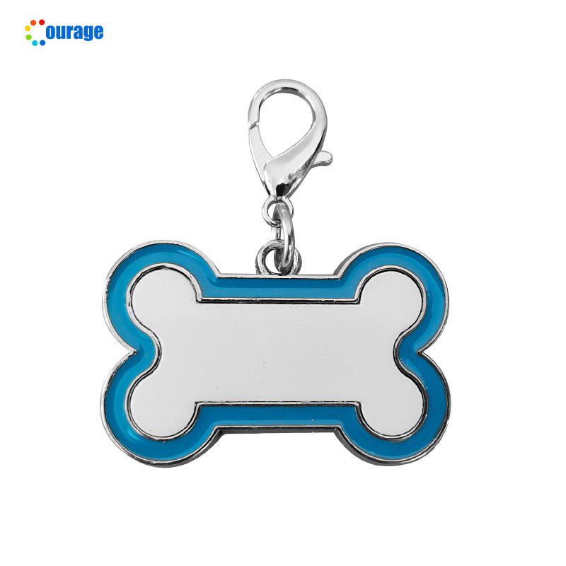 Collar para perros y gatos con transferencia de calor, hecho a mano, con etiqueta de identificación antipérdida impresa para perros pequeños y medianos._voghion.com