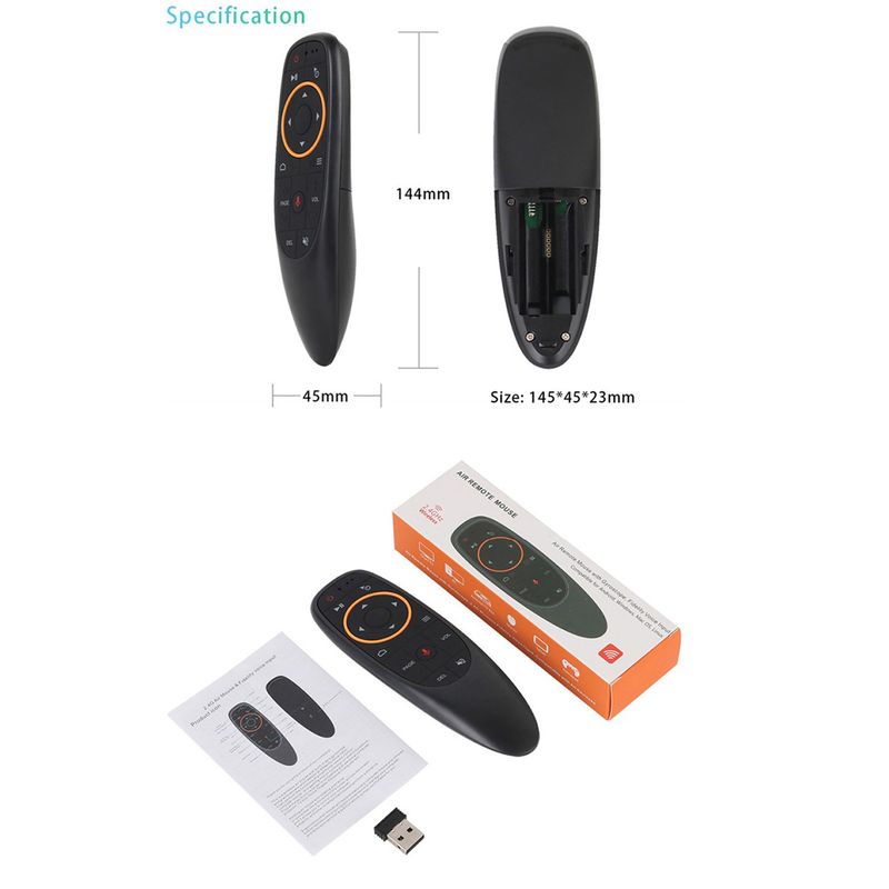 G10S Voice Flying Multi Versão Air Mouse Infravermelho Aprendizagem TV Box Controle Remoto com Giroscópio_voghion.com