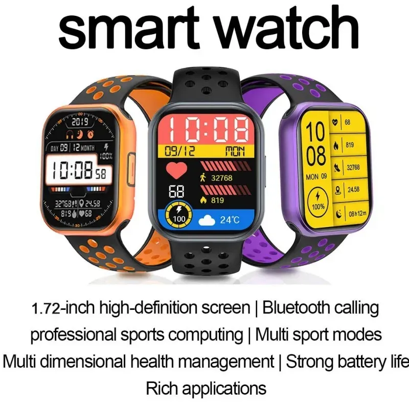 Intelligente, wasserdichte Smartwatch mit Blutdruckmessung, Herzfrequenzmessung, Fitness-Tracker und Sportfunktion für Android und iOS – für Damen und Herren_voghion.com