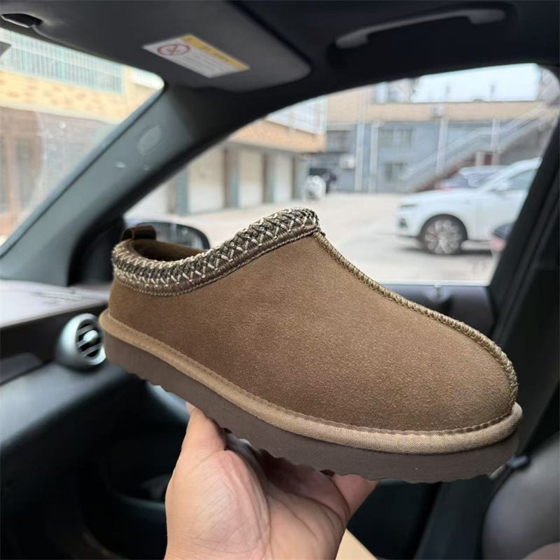 Pantofole Tazz da uomo e da donna, pantofole in pelliccia Tasman, classiche, ultra mini, con plateau, in pelle scamosciata e montone, scarpe invernali calde, stivaletti da donna_voghion.com