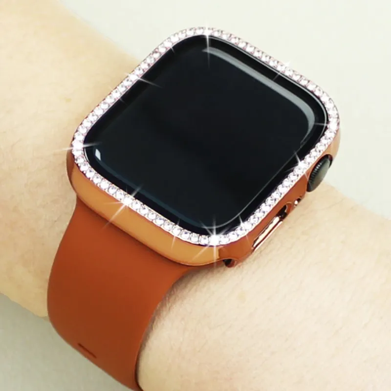Silicone Band For IWatch 45mm 41mm 44mm 40mm Screen Protector Case And Sport Strap IWatch Series 9 8 7 6 5 4 SE Bracelet_voghion.com