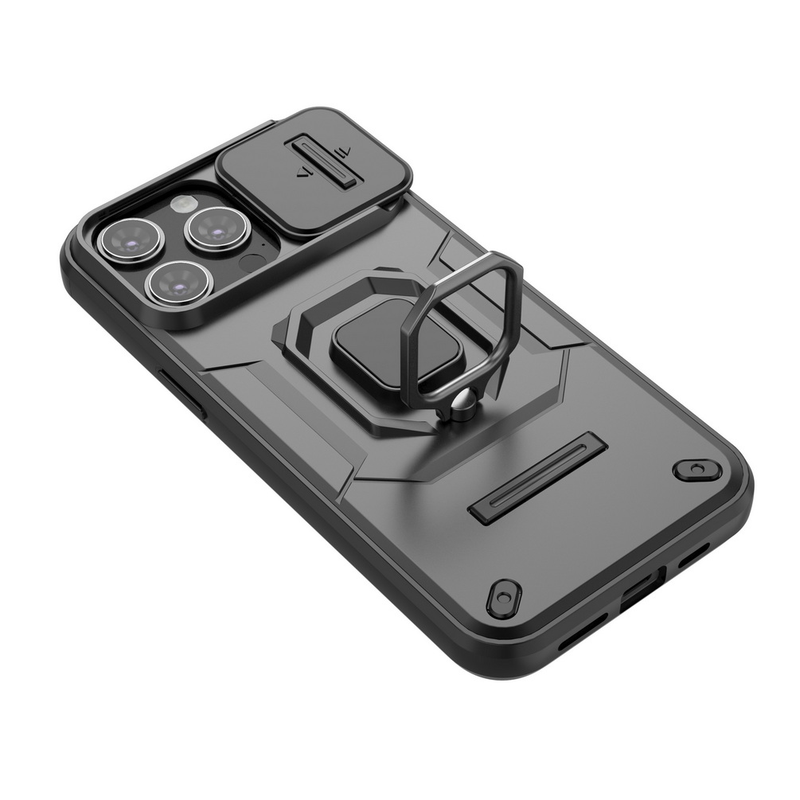 Skydekamera Lens beskyttelsescover til iPhone 15 Pro Max 14 Plus 14 Pro 13 Pro Max Metal Finger Ring Spænde Bilholder_voghion.com
