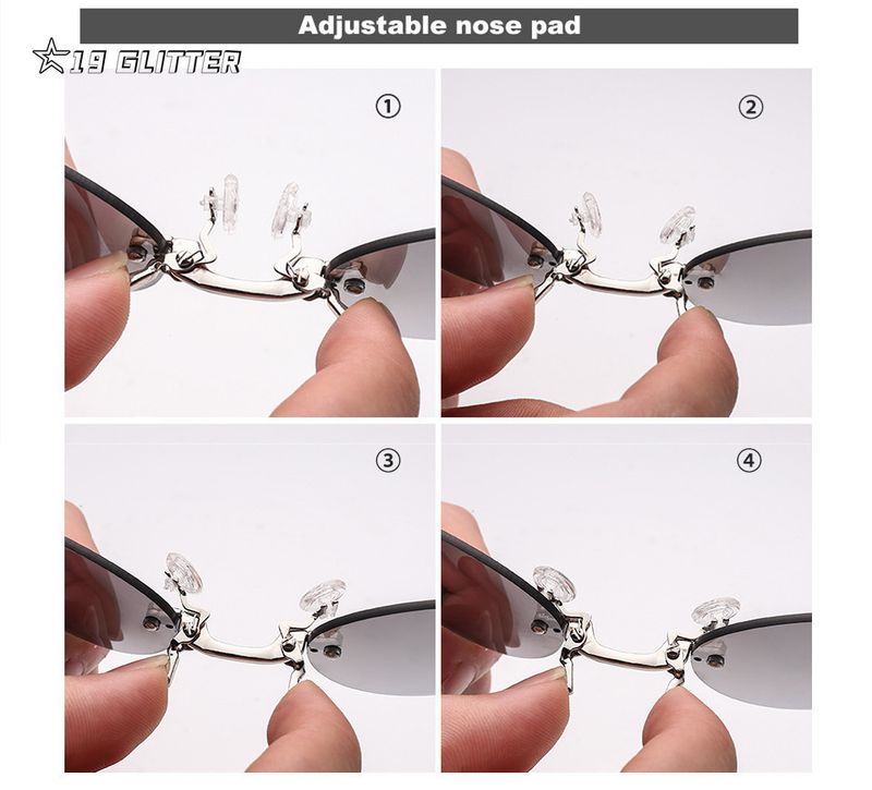 Uued saabumised klipsiga ninaga ümmargused raamita Matrix Morpheus päikeseprillid mini raamita vintage meeste prillid UV400_voghion.com