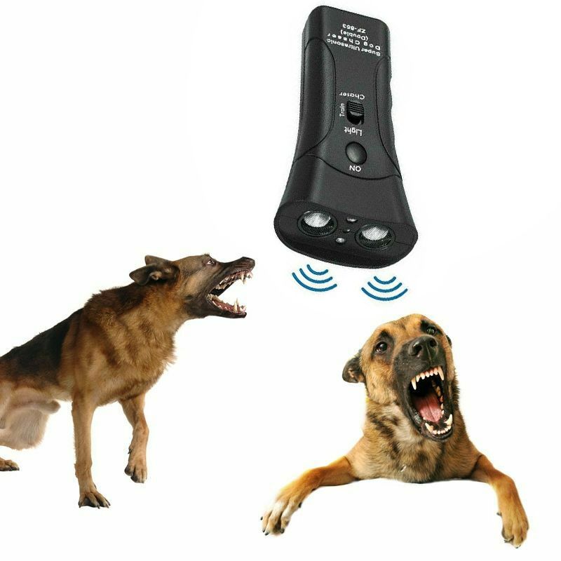 Ultrasoon hondentrainer-apparaat Elektronische hondenafschrikmiddelen/hondenblafcontrole-apparaten Trainingshulpmiddel Stop blaffen Sonic hondenafweermiddel_voghion.com