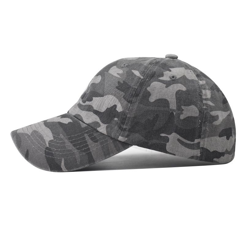 Cappellino da baseball in cotone lavato per uomo e donna, nuovo stile primaverile, super piacevole al tatto, classico berretto mimetico a becco d'anatra_voghion.com