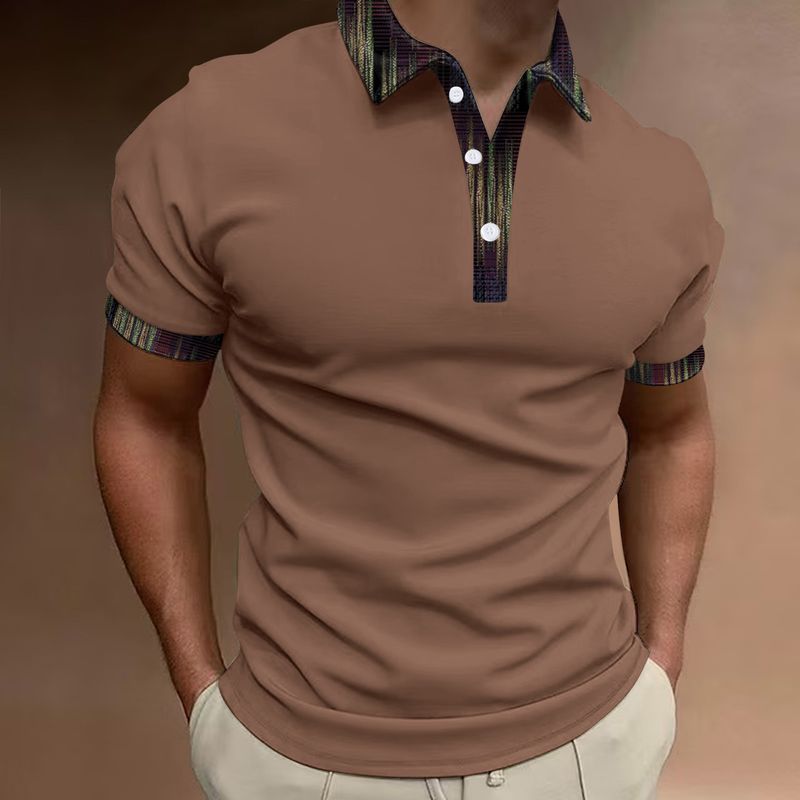 Camisa polo masculina de manga curta respirável e com botões, para primavera e verão, 25ª temporada, personalizável_voghion.com