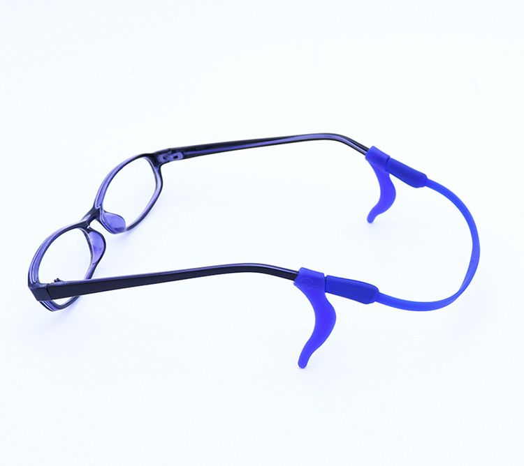 Unisex Children's eyewear rope foot cover elastic silicone non-slip set fixed behind the ears anti-drop earhook ear hanging sports headband_voghion.com