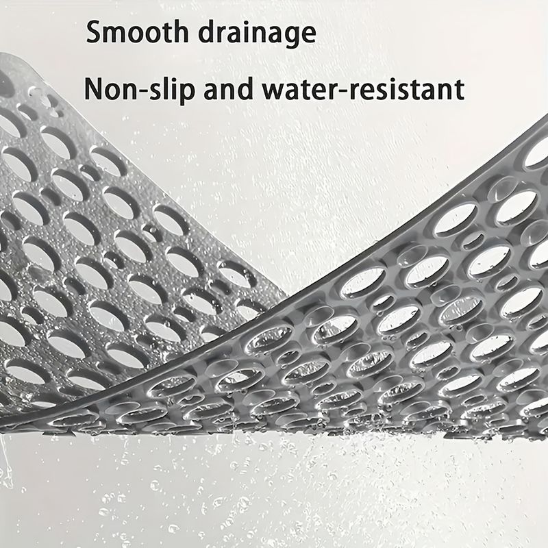 Tappetino da bagno antiscivolo con ventose, ad asciugatura rapida, con anelli massaggianti, ideale per bagni di casa e hotel, 42x74 cm, grigio 144_voghion.com