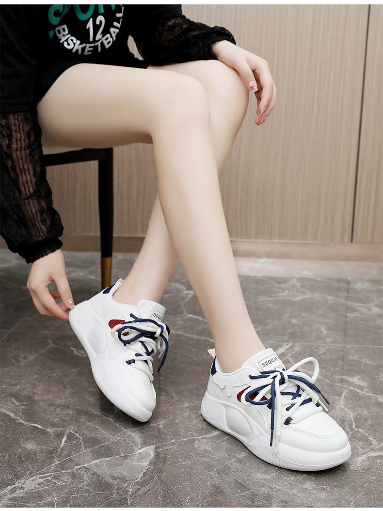 Genuine leather mesh small white for women in spring summer, new casual lightweight and high height women's singles_voghion.com