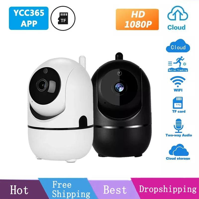 IP YCC365 Plus Smart Home 1080P HD Telecamera di sicurezza Auto Tracking Network Sorveglianza wireless Telecamera WiFi per visione notturna_voghion.com