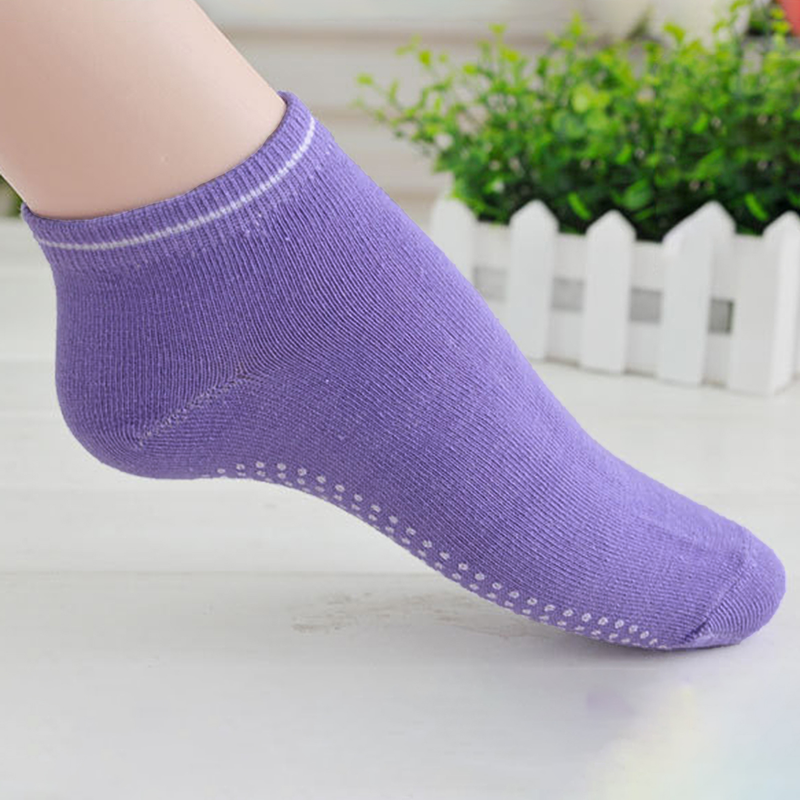 Kaou Ankle Socks Elastic 3D PVC Particle Cotton Yoga Toe Socks for Home_voghion.com