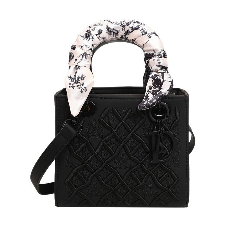Borsa a tracolla monospalla di alta qualità da donna, nuova moda, con sciarpa, versatile e ricamata, raffigurante la principessa Diana_voghion.com