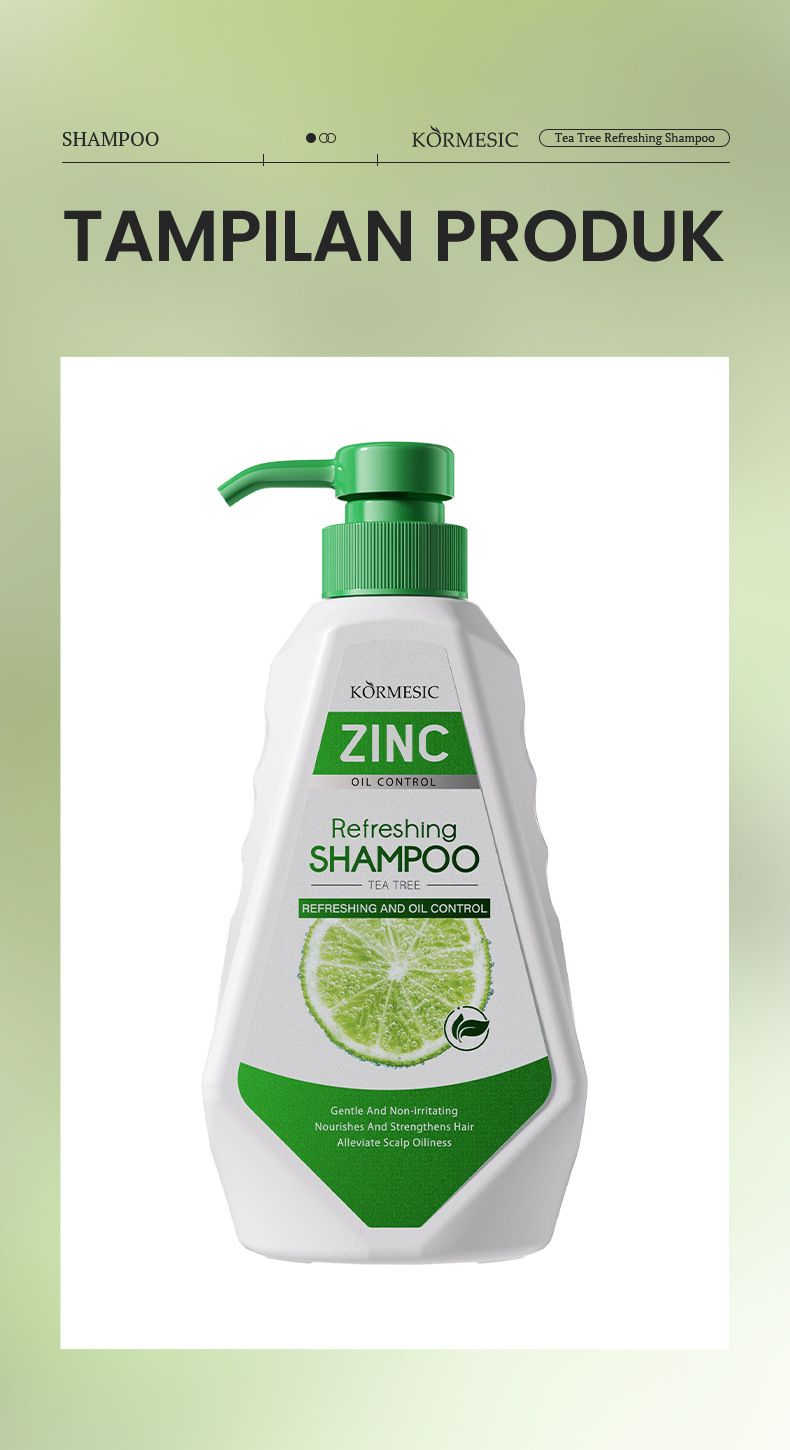 KORMESIC Tea Tree Refreshing Oil Control Shampoo 500ml Shampoo_voghion.com
