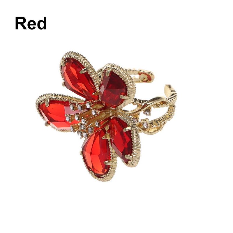 2025 Damesmode Verstelbare grote bloemkristallen ring, trouwsieraden_voghion.com