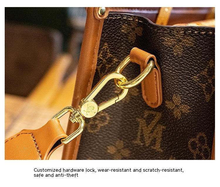 Women's Hot Selling Bag Autumn/Winter New Vintage Fashion Print With Embroidery Wide Shoulder Strap Chain Crossbody Bag Selection_voghion.com