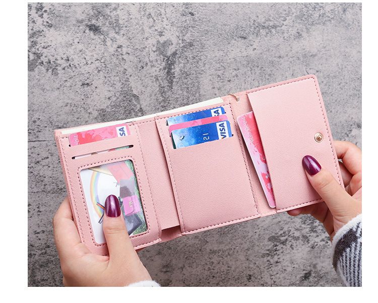 Neu Nette Kurze frauen Kleine Brieftasche Mini Koreanische Brieftasche_voghion.com