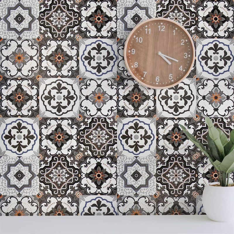 24 grau Fliesen Selbst-Adhesive Herd Küche Möbel Farbe Ändern Dekoration PVC Tapete_voghion.com