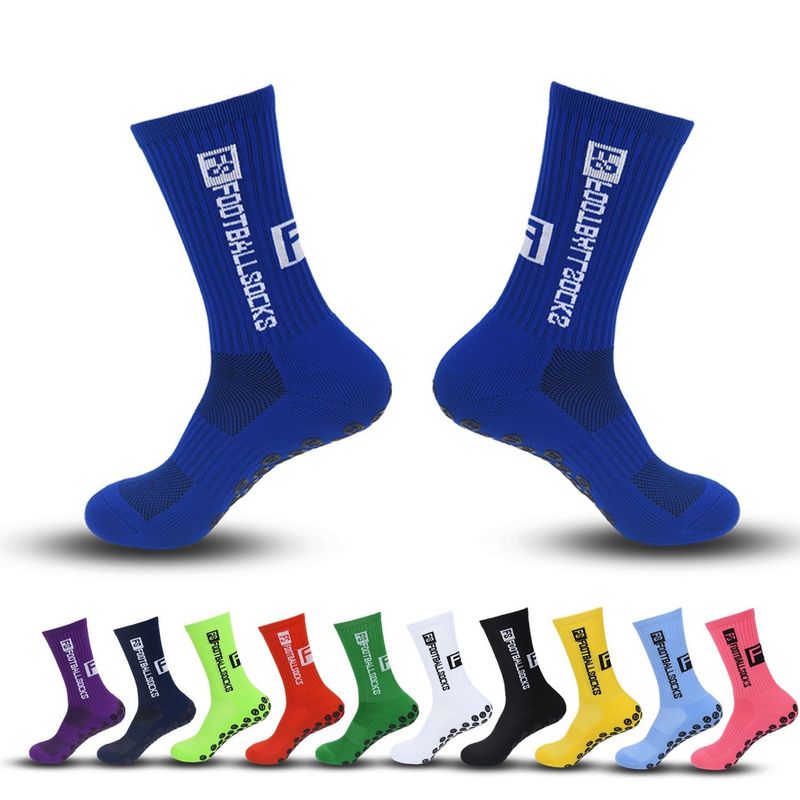 Hochwertige Performance-Fußballsocken: Feuchtigkeitsableitend, rutschfest, atmungsaktiv und mit gepolsterter Sohle für Fußball, Laufen und Training._voghion.com