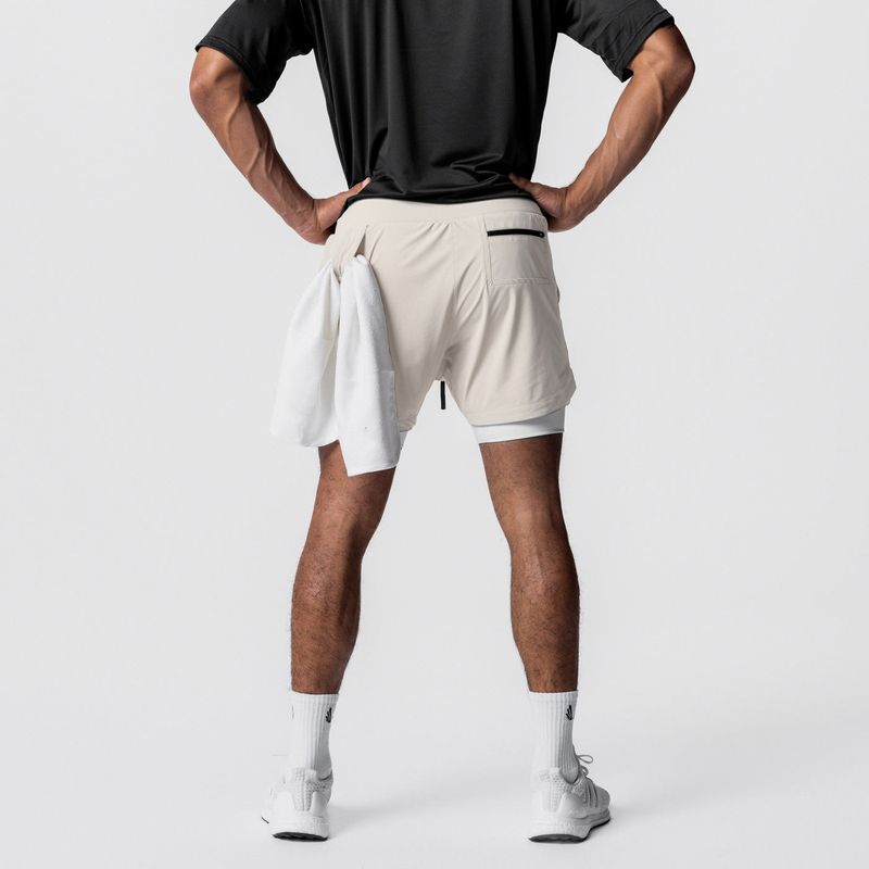 Men's Quick-Dry Training Shorts - Nylon Blend Gym & Running Shorts With Double-Layer Design For Muscle Support (Basketball Workout)_voghion.com