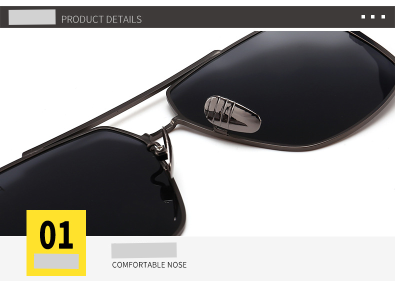 New Korean Version Large Frame Polarized Men's And Women's Trendy Sunglasses, Driving Glasses 0805_voghion.com