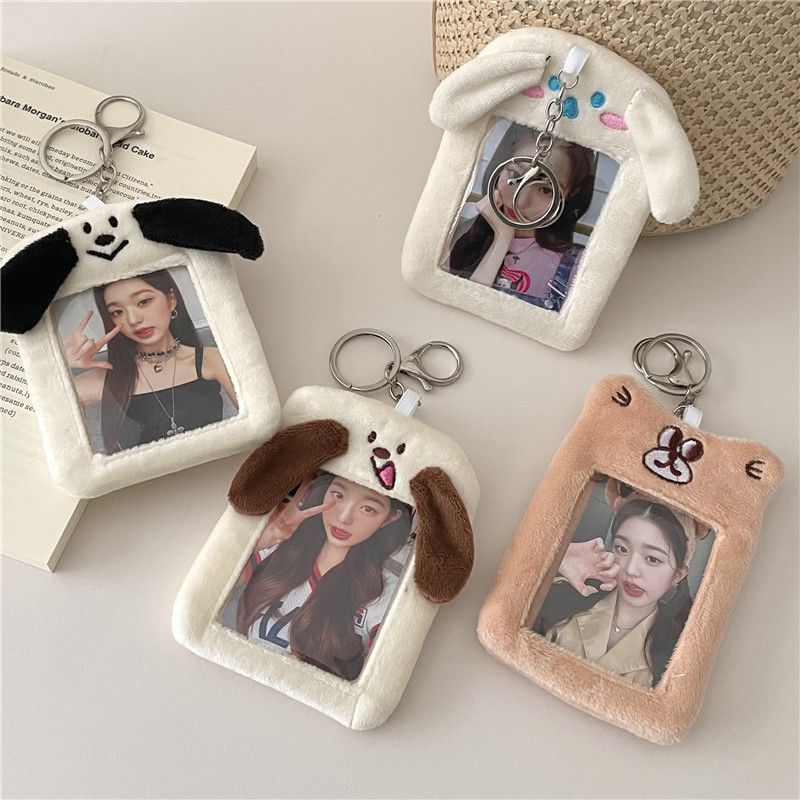 Damentaschen Ins Original Plüsch-Kartenhalter Campus Niedliche Tiermahlzeitkarte Polaroid Idol Kleine Kartenanzeige Anhänger_voghion.com