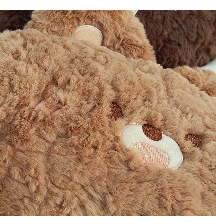 Cute plush hand hot rechargeable explosion-proof water bag, bedding, 2023 new warm baby_voghion.com