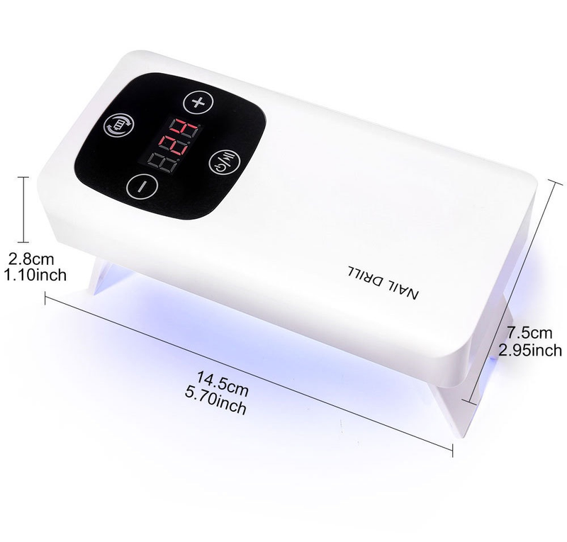Lampe de photothérapie de polissage 2 en 1, Machine intégrée, ensemble complet d'outils pour les ongles, nouvelle collection_voghion.com