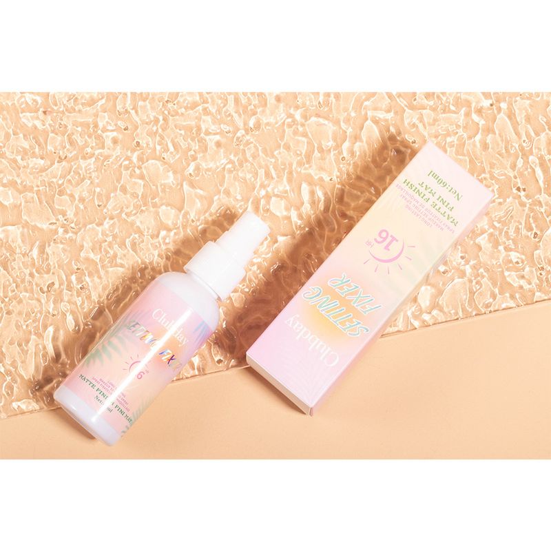 Face Foundation Clubday 60ML Feuchtigkeitsspendendes, mattes Make-up-Fixierspray Langanhaltende Ölkontrolle Wasserdichtes, klares Make-up-Fixierspraywasser_voghion.com