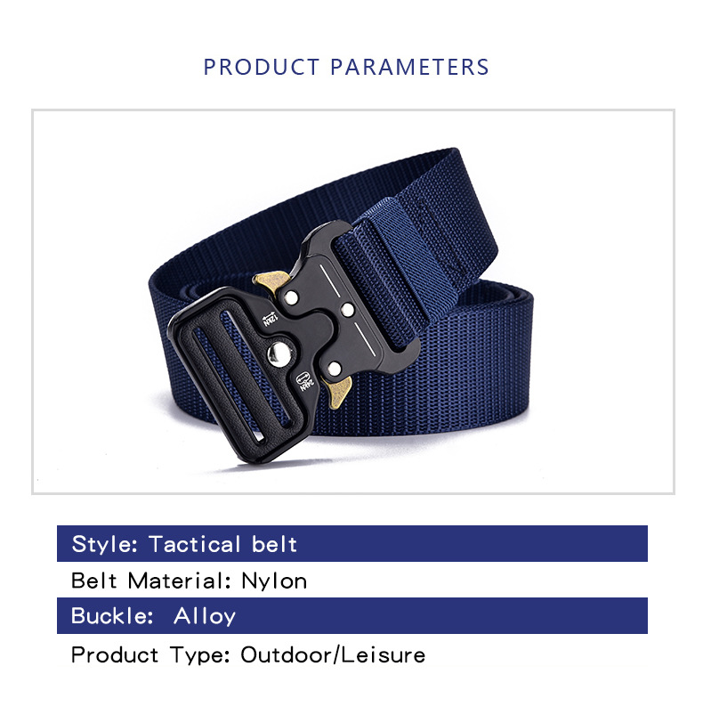 Men's Belts Men's Tactical Belt Cobra Functional Outdoor Nylon Buckle Belt Alloy Buckle Men's Canvas Overalls Belt_voghion.com
