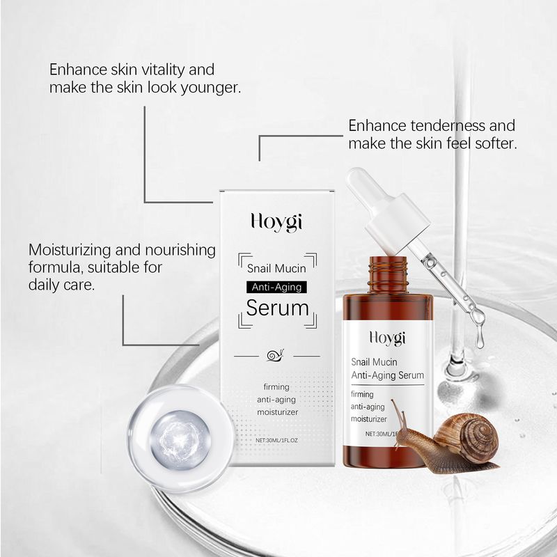 Hoygi Snail Face Serum Hydrates, Nourishes, Nourishes, Smoothes And Firming Daily Skin Care Serum_voghion.com
