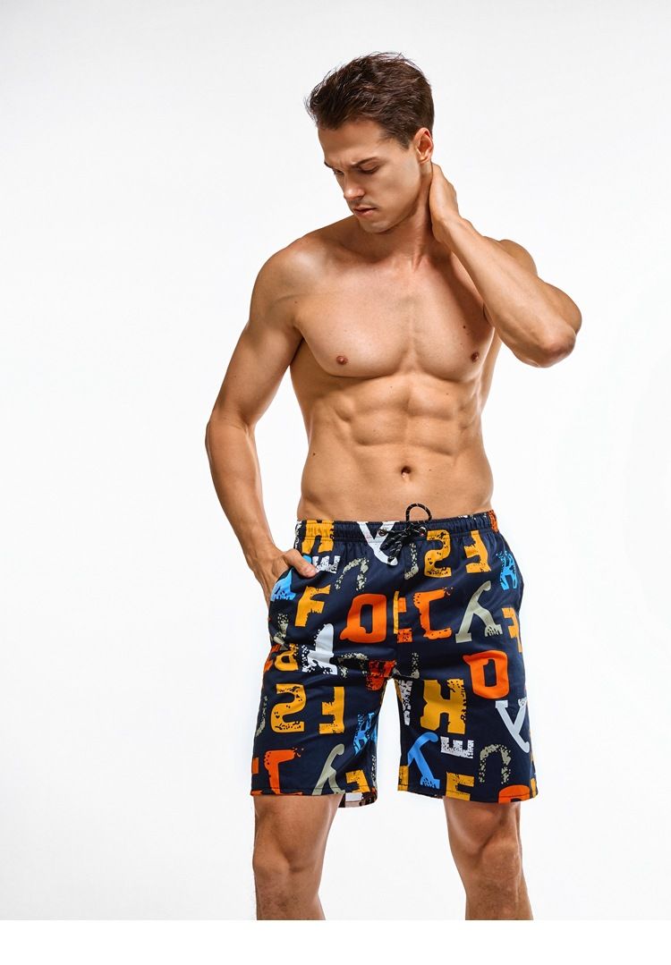 Herrenbekleidung Herren Shorts aus reiner Baumwolle Sommer Dünne Home Pants Sommer Coole Strandhose Lockere Freizeithose Home Pyjamas_voghion.com
