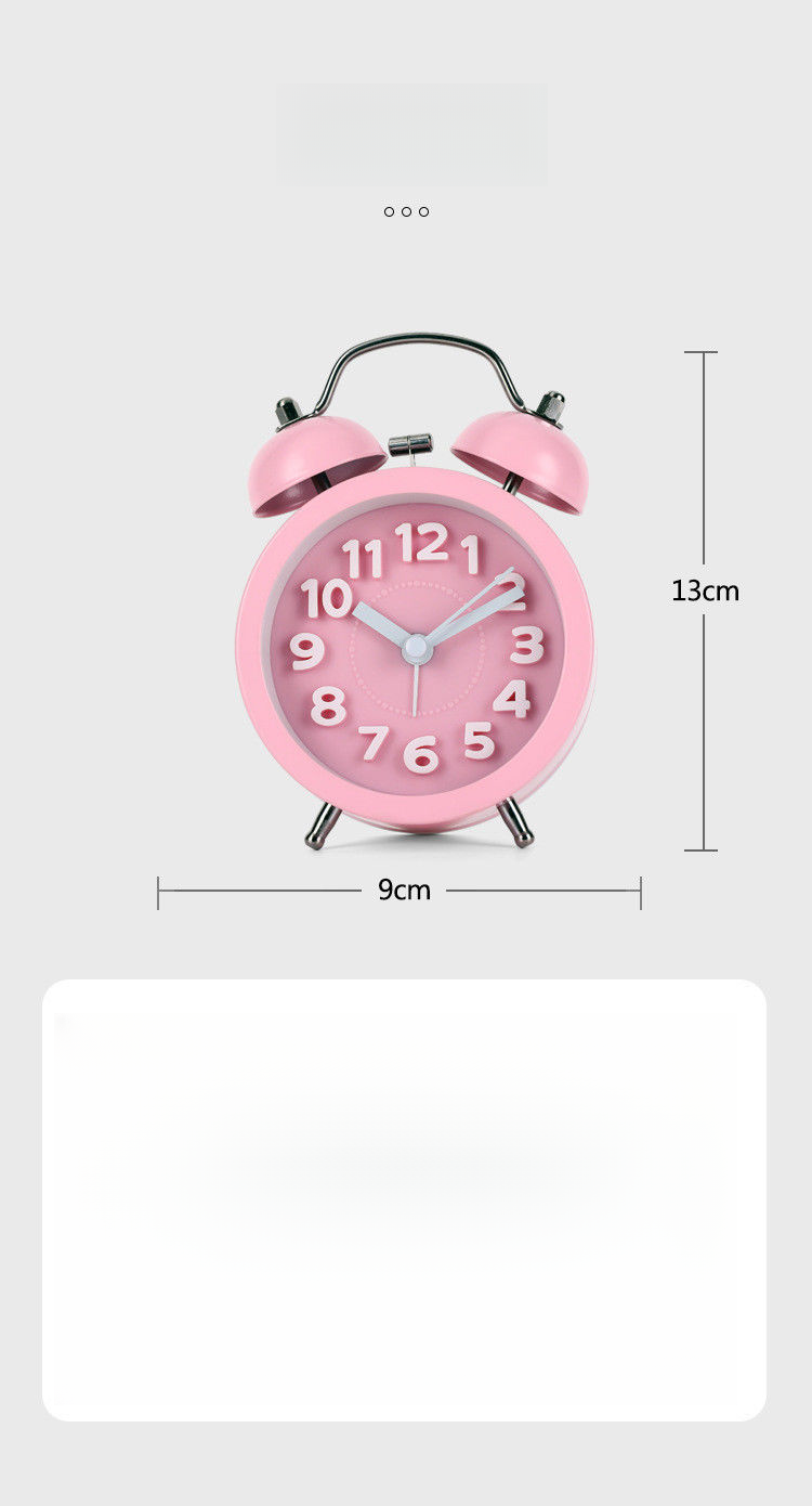 Per studenti di RYYD Clock, orologio da tavolo da comodino, grande sveglia ad alto volume, sveglia pigra con luce notturna per studenti,_voghion.com