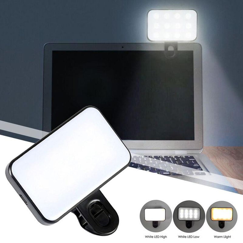 Mini Pocket LED Selfie Light For IPhone IPad Mobile Phone Laptop Clip Flash Fill Video Photo Ringlight Photography Lamp_voghion.com