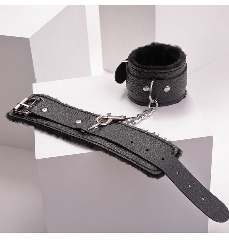 BLACKWOLF Blød Plys Læder Sexet Binding, Håndjern, Fastholdelsesstropper, Mærkelige Produkter BDSM, Sexlegetøj Til Par,_voghion.com