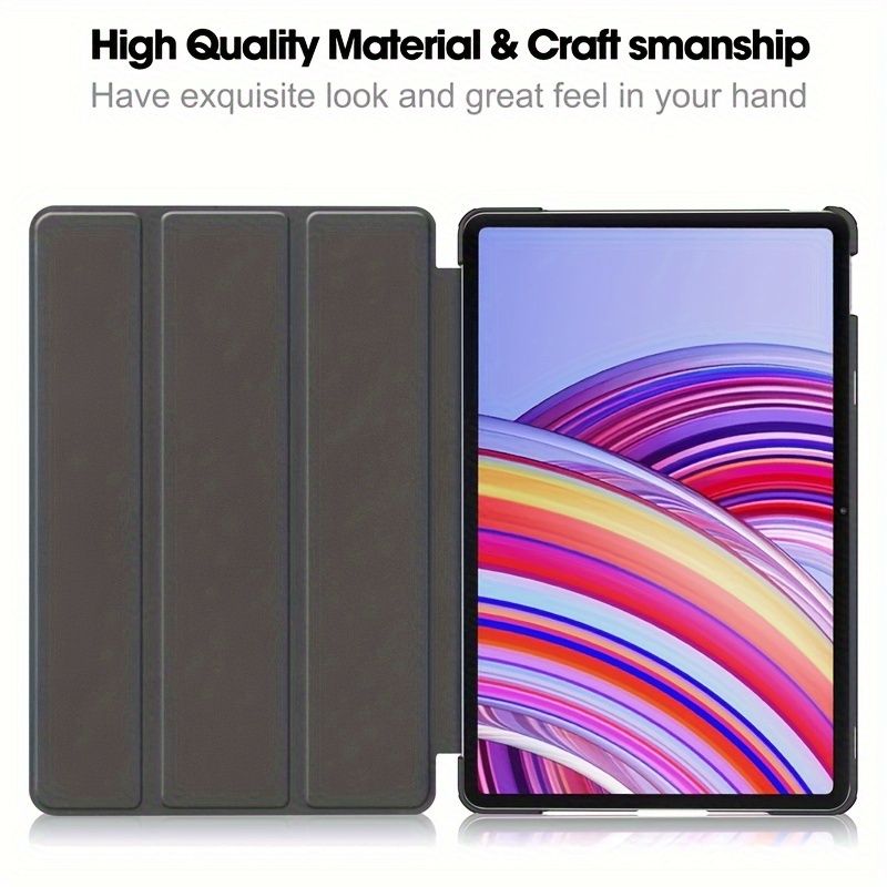 Hard-shell Three-fold Shell Bracket, Automatic Sleep/wake-up Function, Strong Magnetic Adsorption F, Redmi Pad Pro 12.1 Inches_voghion.com
