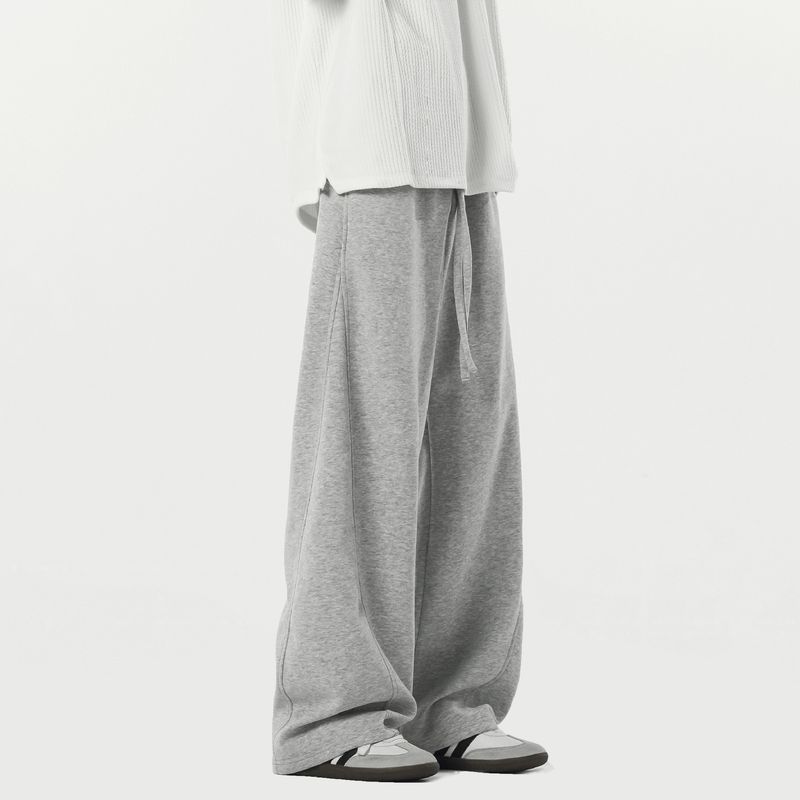 Retro High Street Cargo-broek voor heren - Oversized joggingbroek met rechte pijpen en patchworkdesign, streetwear-essentials voor een casual en stedelijke stijl_voghion.com