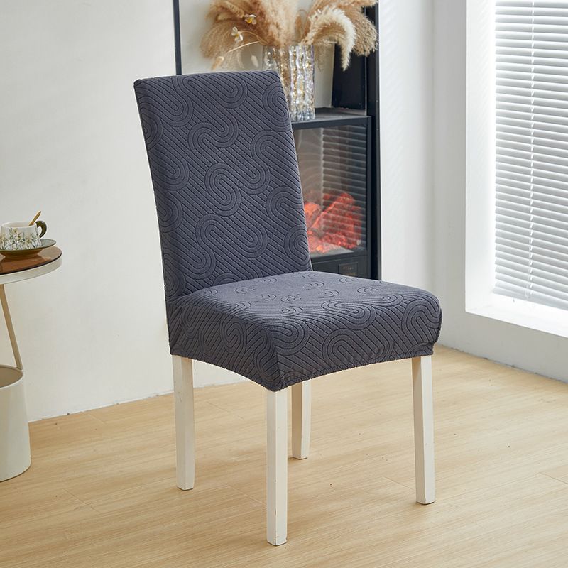 Elastische Jacquard-Stuhlhussen – strapazierfähige, vollflächige Schonbezüge für Esszimmer- und Bürostühle, knitterfreies, modernes Design, universelle Passform_voghion.com