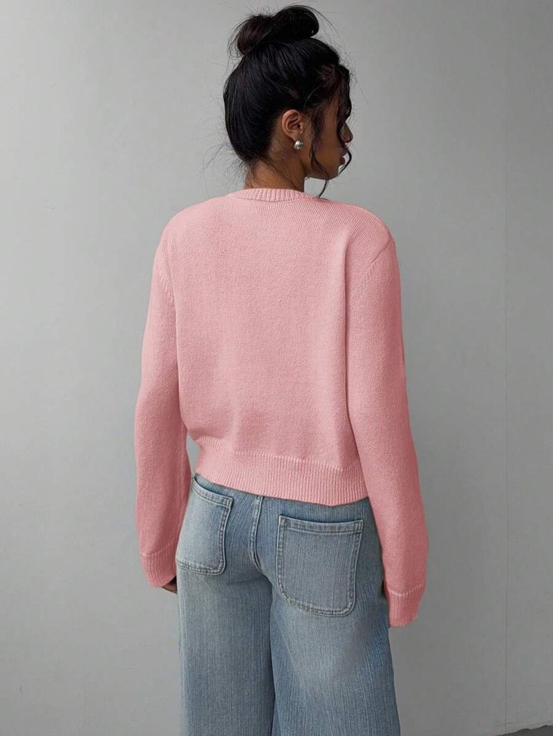 Soft & Cozy Women's Ribbed Knit Cardigan – Short Sleeve Button-Up Sweater, Relaxed Fit, Flattering Silhouette, Versatile For Casual & Office Wear_voghion.com