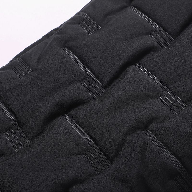 "Men's Fleece-Lined Winter Pants – Thickened Polyester Thermal Joggers With Elastic Waist (Black, M-5XL)"_voghion.com