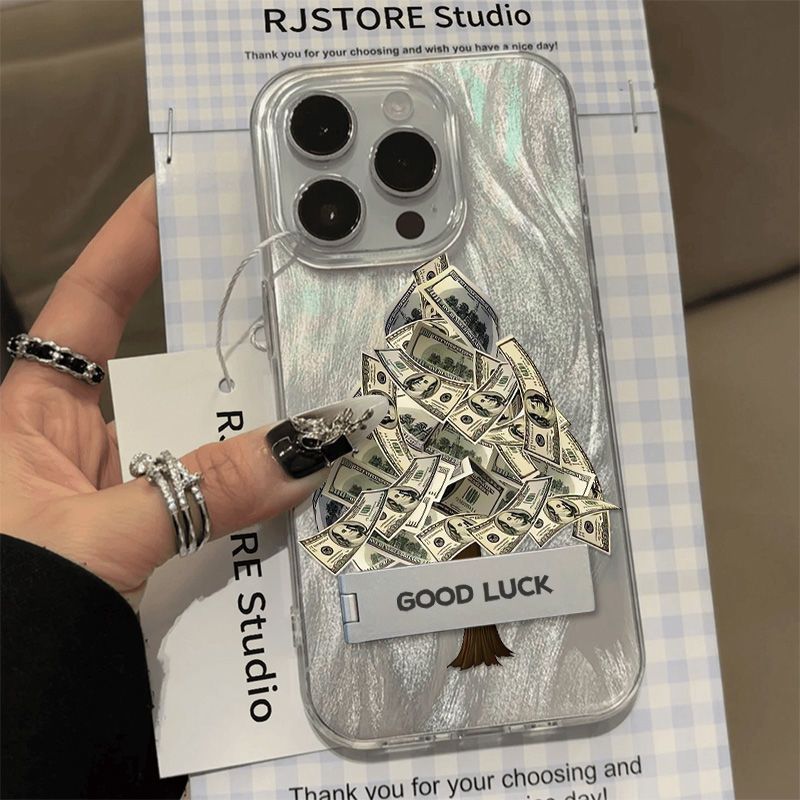 Money Tree Suitable For Samsung Galaxy S24/S23 Ultra Phone Case New A55/A54 Shockproof Feather Gauze_voghion.com